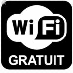 WiFi gratuit! demandez le code au salon!